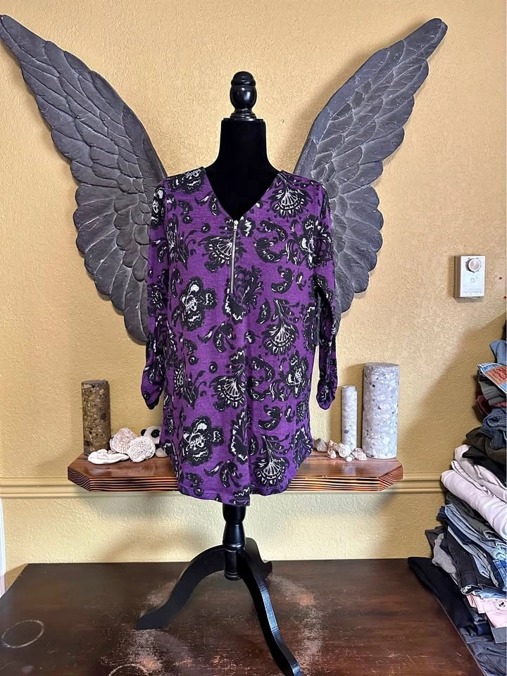 Ricki's Purple Patterned Top