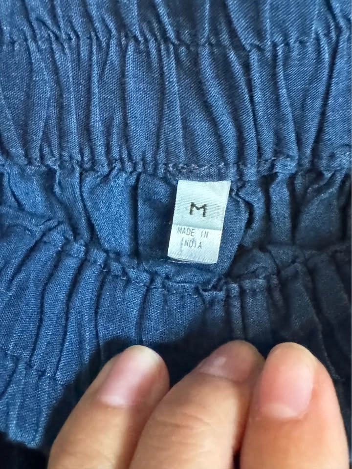 Muji Blue Linen Skirt - Size M - photo 2