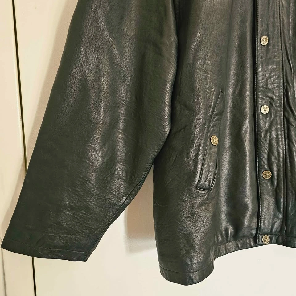 90s XL Timberland Lambskin Leather Sheepskin Jacket - photo 4