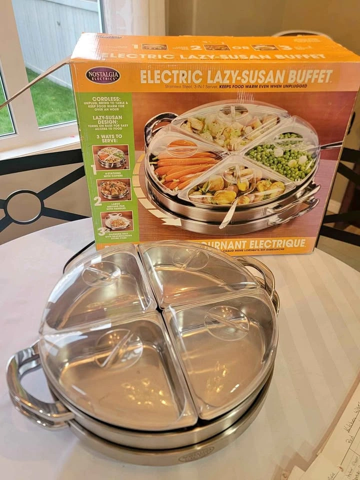 Nostalgia Electric Lazy-Susan Buffet