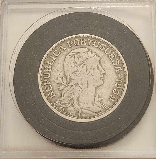 1959 Portugal 1 Escudo Coin, VF-25 * - photo 2