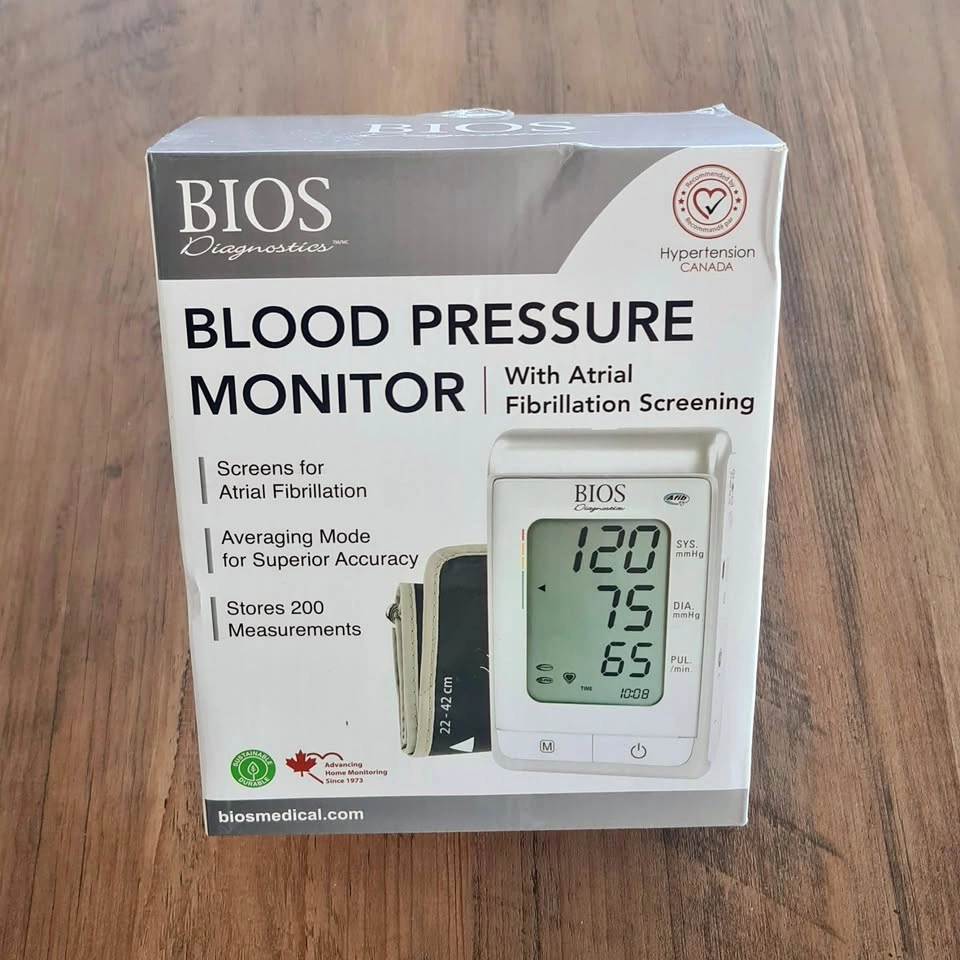 BIOS Diagnostics Blood Pressure Monitor with AFib Screening