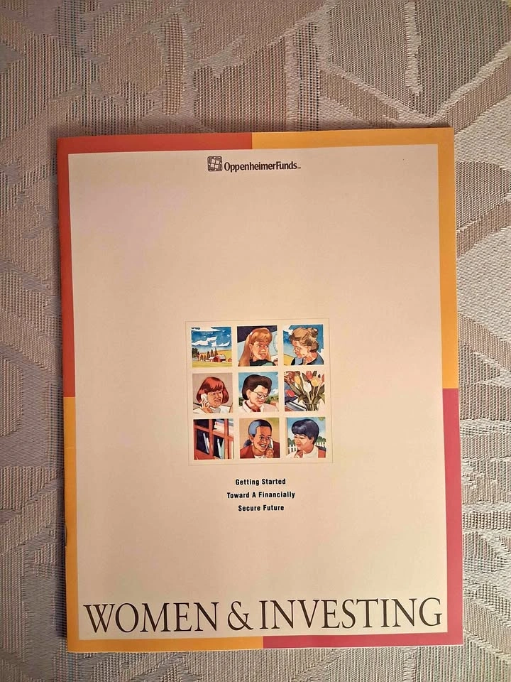 Vintage 1992 Women & Investing Booklet OppenheimerFunds Guide