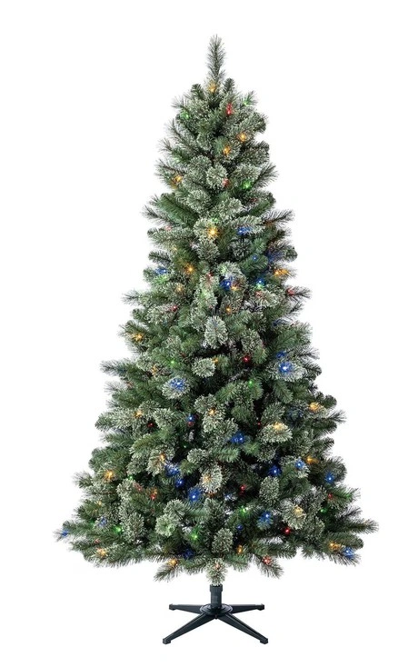 New - Holiday Time 7.5' Pre-Lit Pine Christmas Tree - photo 2