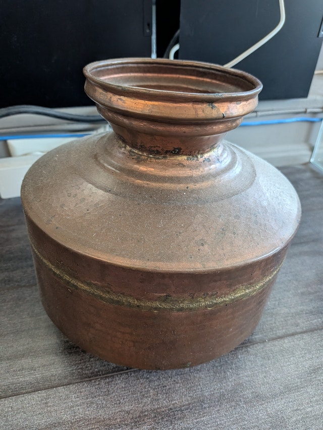 Vintage Hand-Hammered Copper Pot