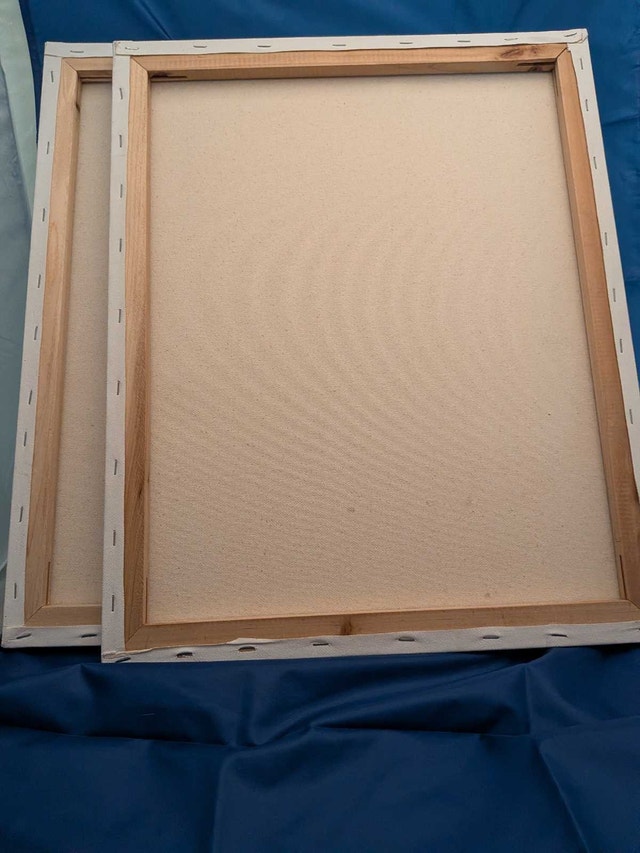 Set of 2 Stretched Canvases on Wood Frame (19" x 12") - photo 2
