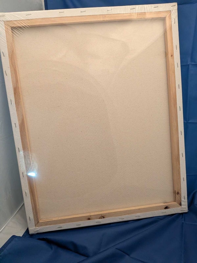 NEW - Set of 2 Blank Stretched Canvases -Wood Frame (19" x 12") - photo 3