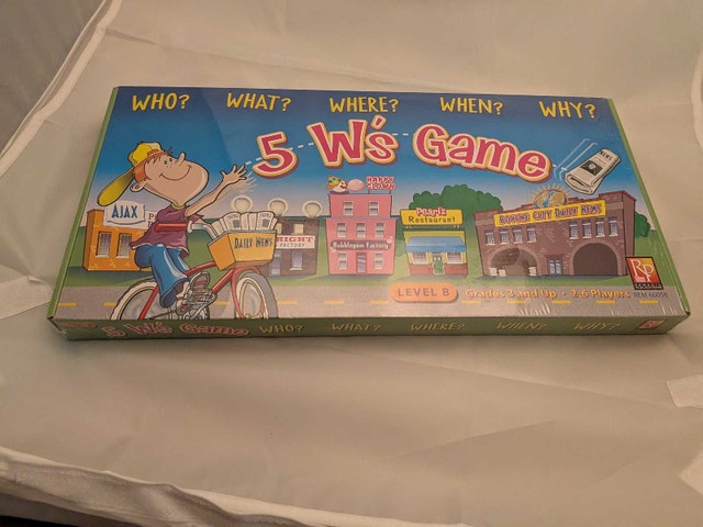 RARE - EDUCATIONAL BOARD GAME - 5 W'S GAME - NEW - OBO - photo 4