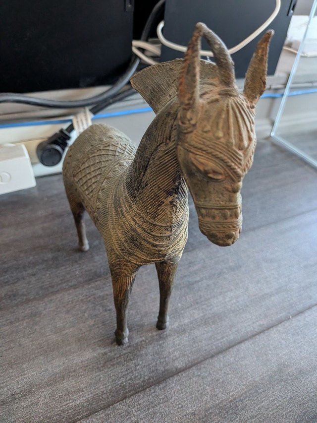 Vintage solid heavy Brass Horse Figurine - photo 2