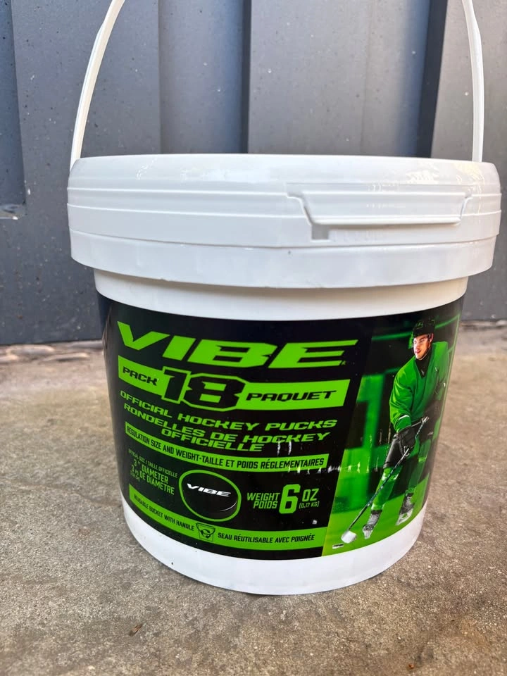 New - VIBE 6oz Hockey Puck Bucket (18pc) - photo 2