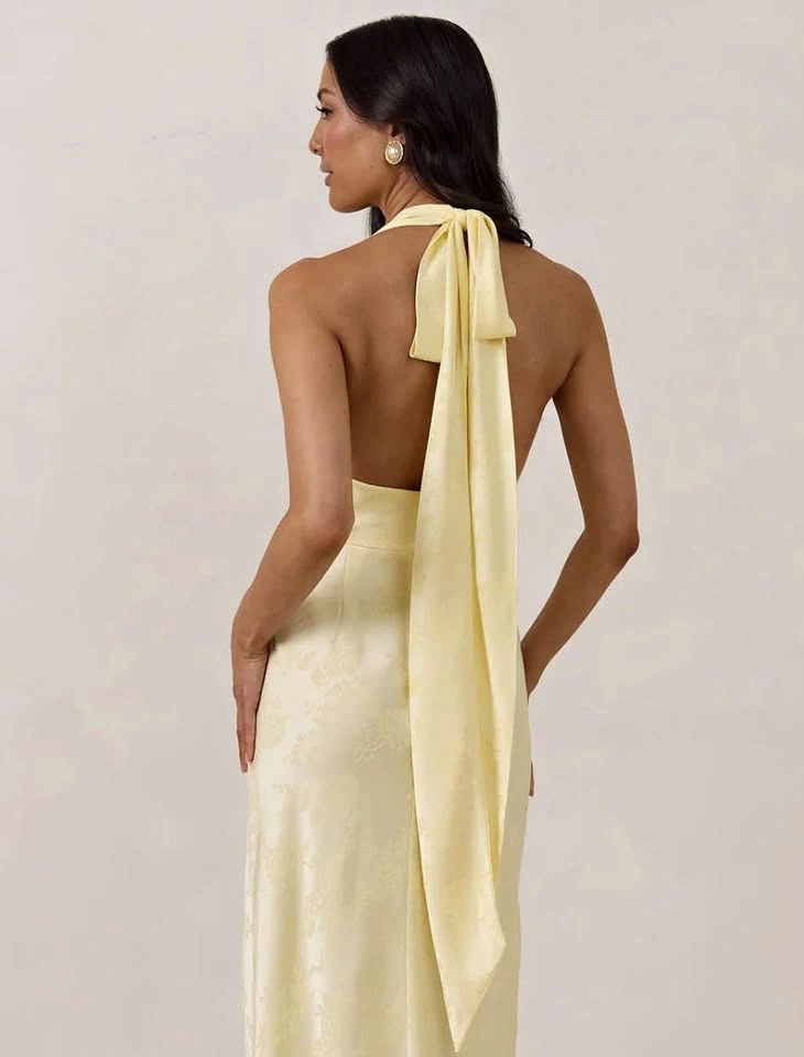 Park and Fifth Empire Dress Butter Yellow Medium