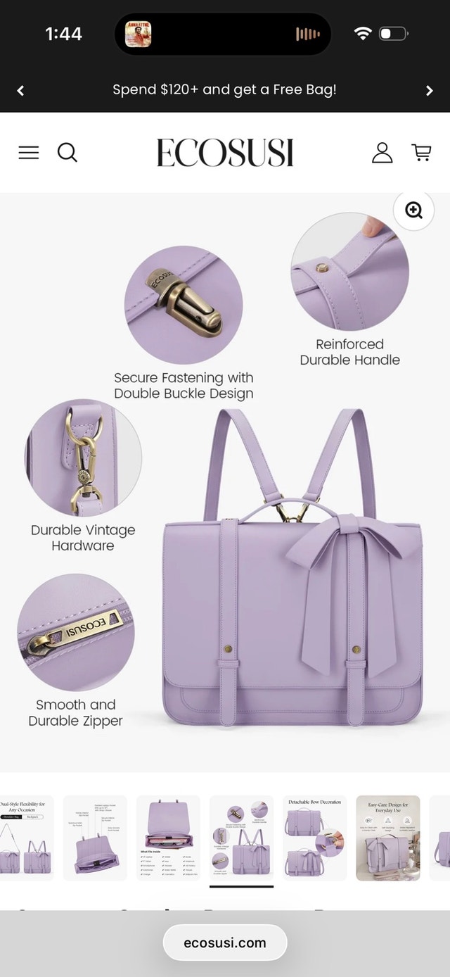 Ecosusi Vegan Briefcase Laptop Bag - photo 5