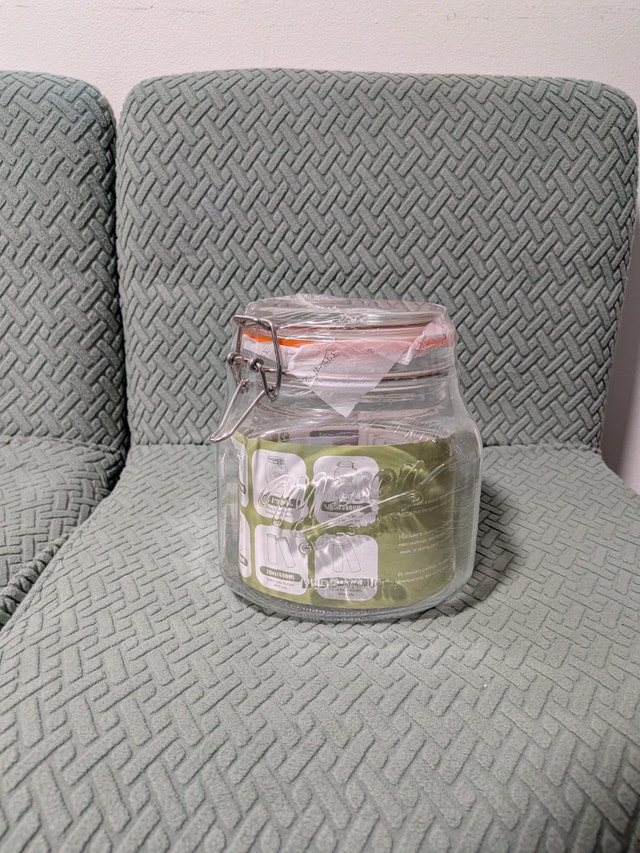 64oz Glass Mason Jar with Airtight Lid – Half Gallon
