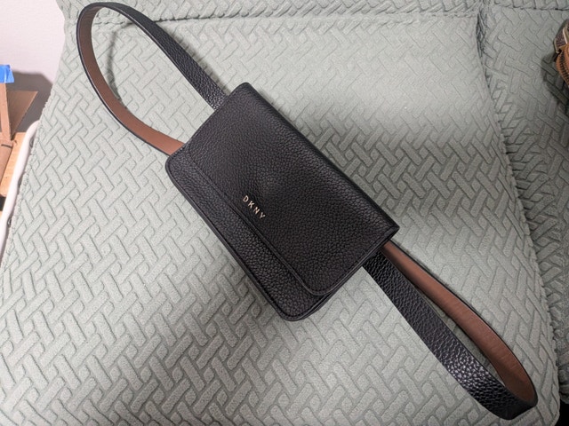 DKNY Black Belt Bag / Mini Wallet