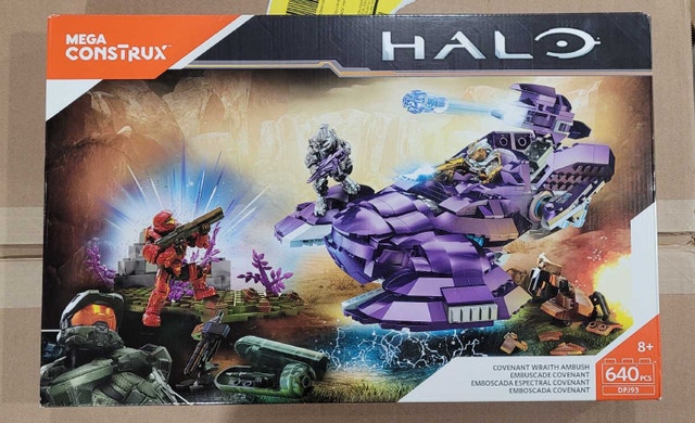 Mega Bloks Construx Halo Covenant Wraith Ambush DPJ93