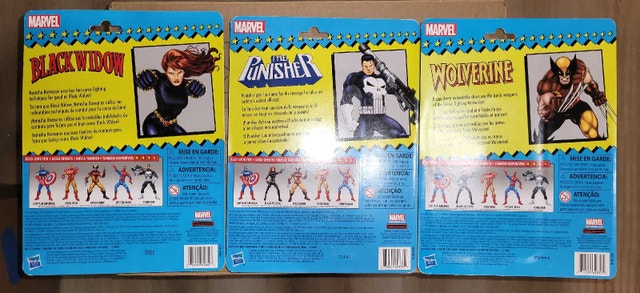 Marvel Legends Retro, Punisher, Wolverine, Black Widow - photo 2