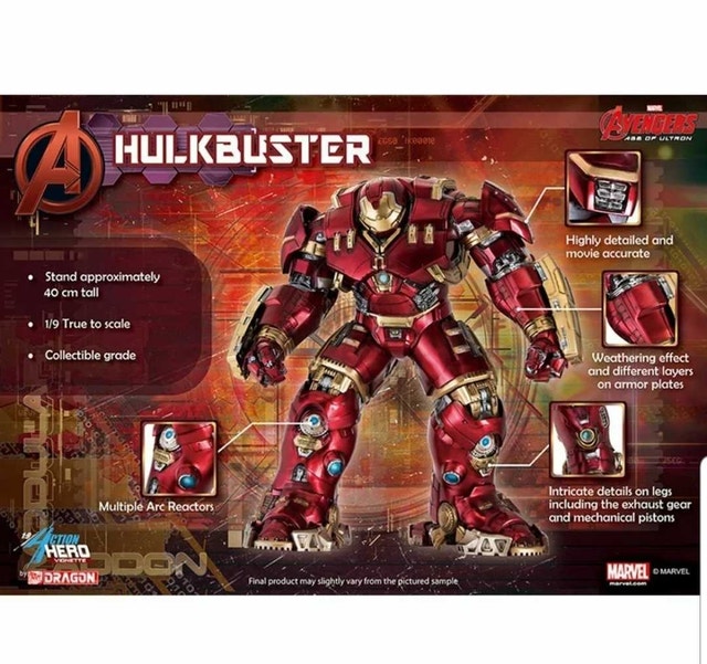 Marvel Avengers Age of Ultron Hulkbuster Dragon Models 1:9 scale - photo 2