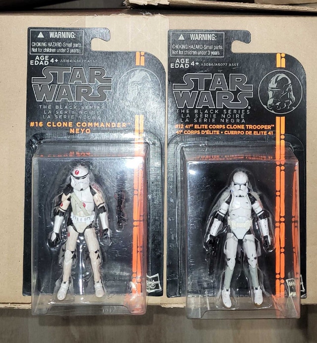 Star Wars Black Series 3.75", #16 Neyo and #12 41st Elite Corps