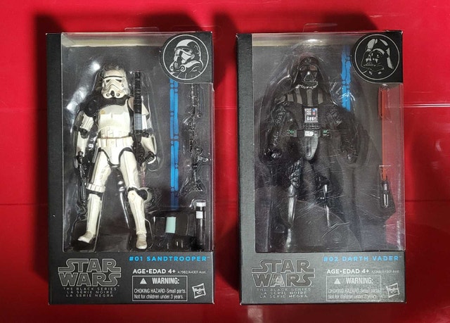 Star Wars Black Series Sandtrooper #01 and Darth Vader #02 - photo 2
