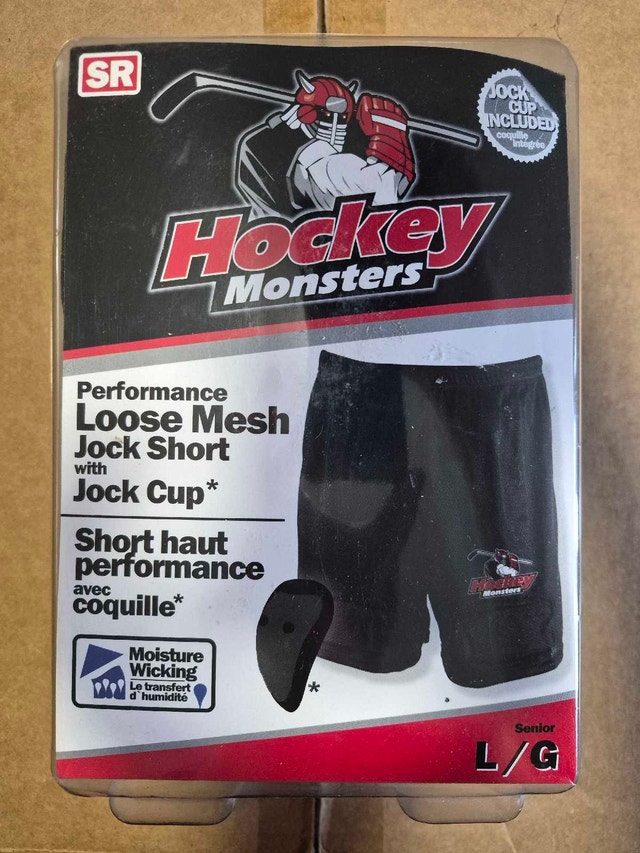 Hockey Monsters Loose Mesh Jock Short Large