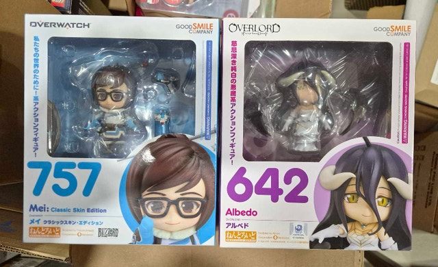 Goodsmile Nendoroids Overwatch Mei, Overlord Albedo