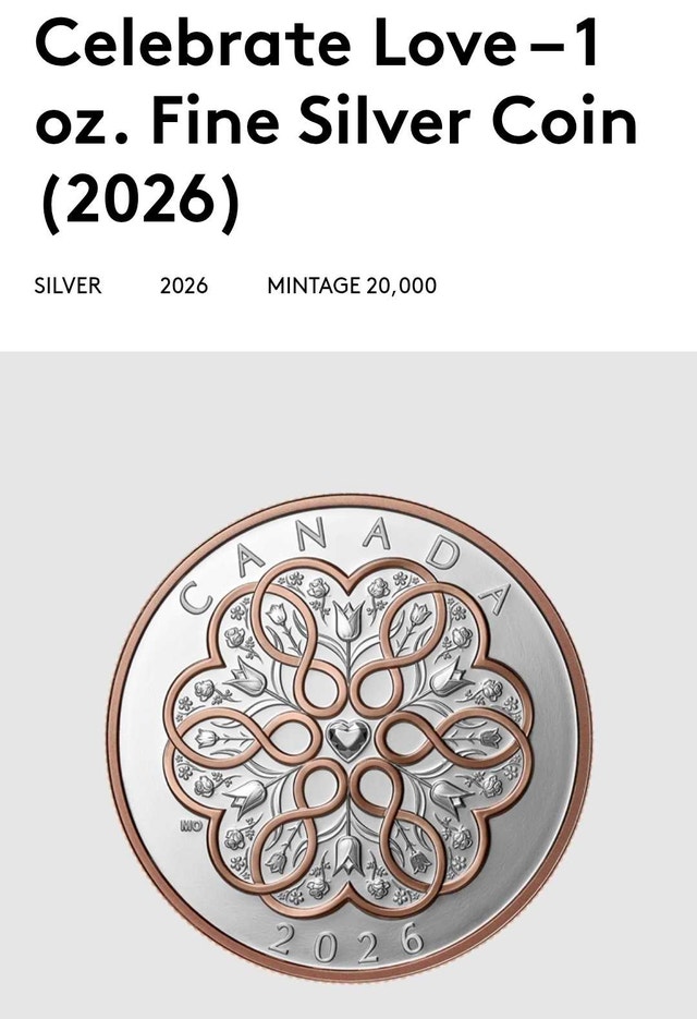 2026 Celebrate Love 1 oz. Fine Silver Coin