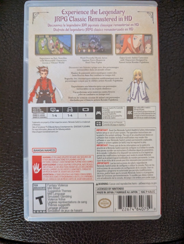 Tales of Symphonia Remastered (Nintendo Switch) - photo 2