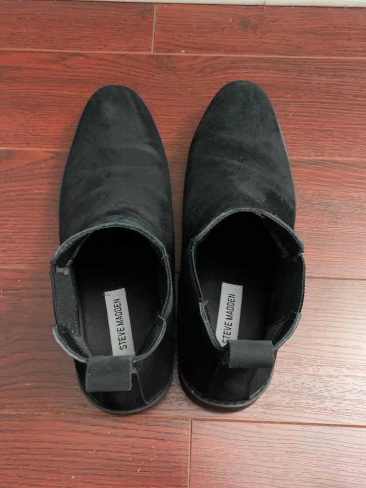 Steve Madden Linus Black Suede Chelsea Boots – Men’s US 9.5 - photo 3