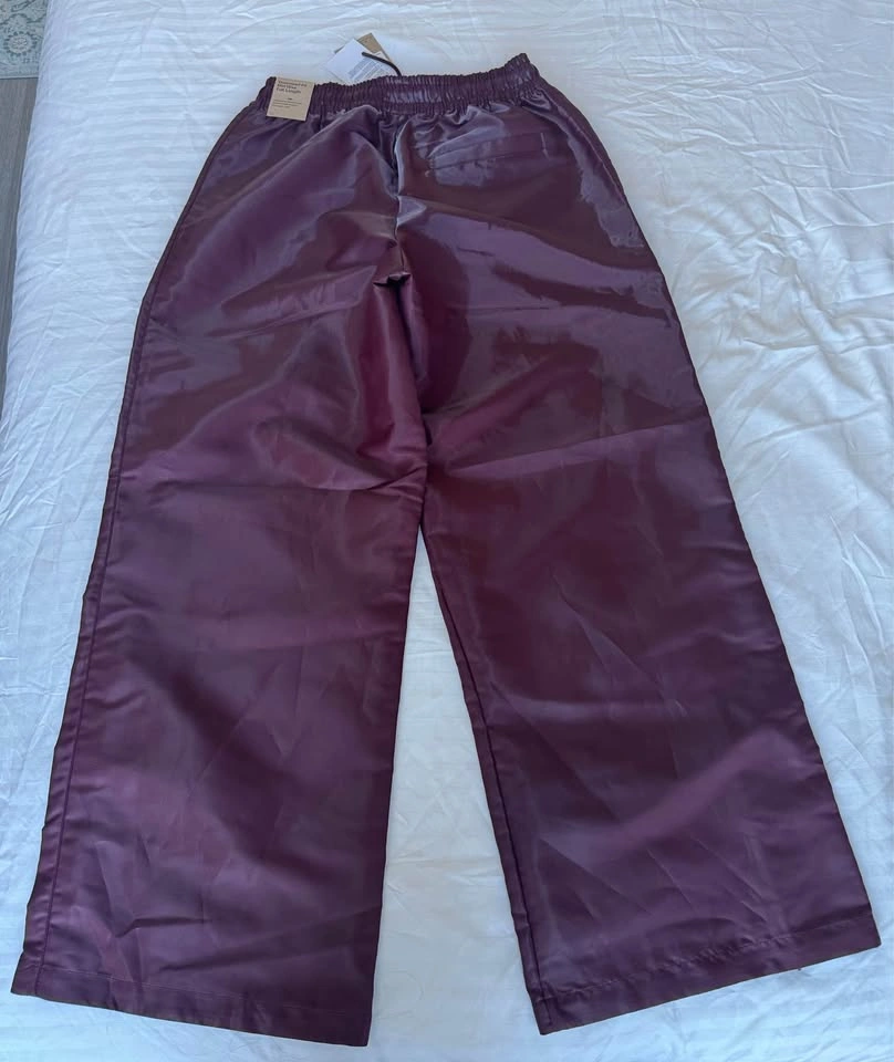 BNWT Nike Women's Sportswear Windrunner Shine Pants - Burgundy ( - photo 2