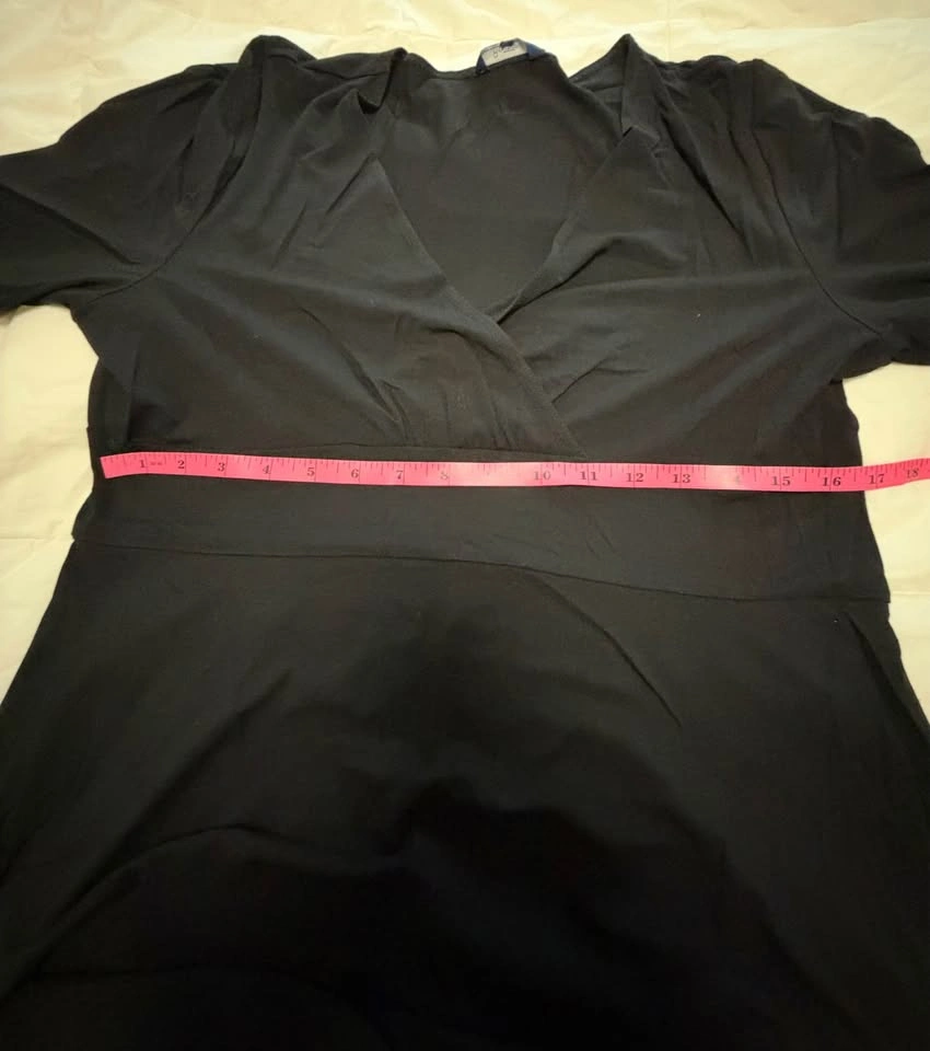 Reitmans Black V-Neck Midi Dress - photo 4