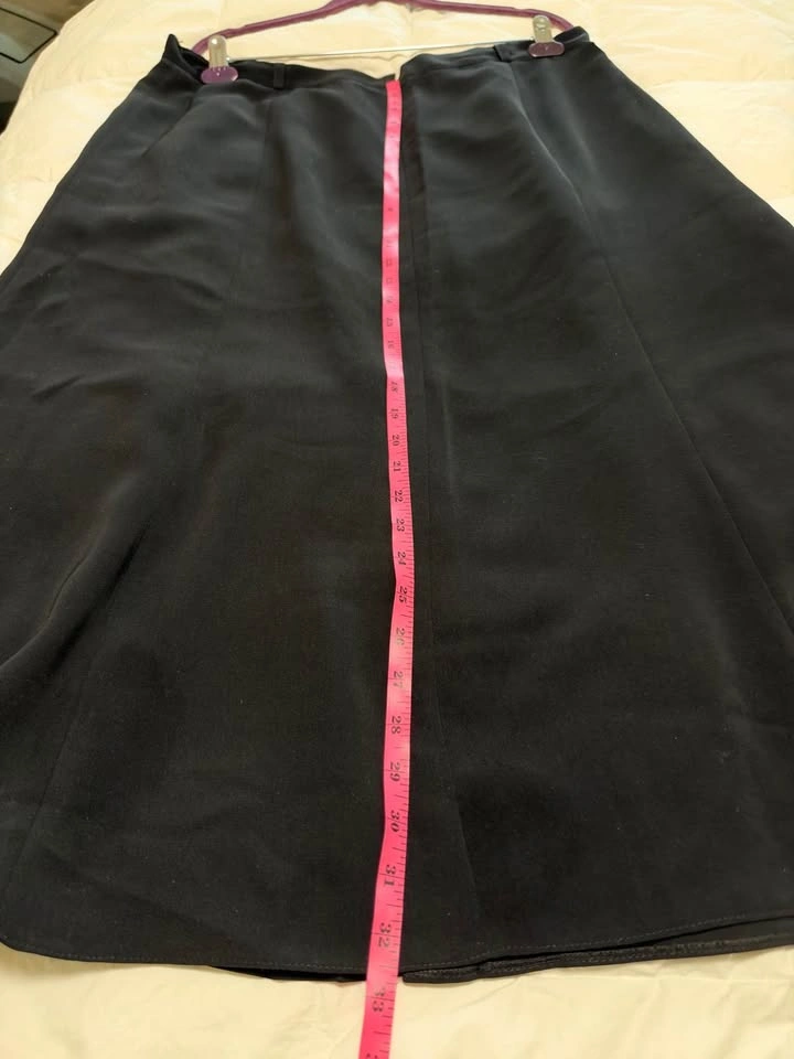 Black A-line Midi Skirt - photo 4