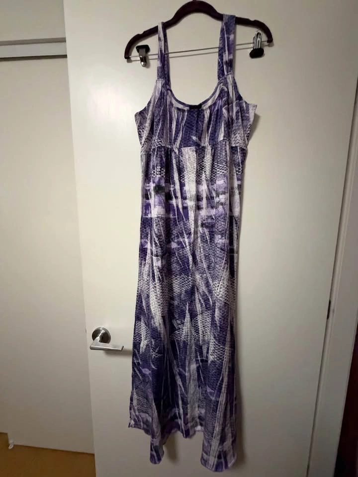 Calvin Klein Jeans Purple Patterned Maxi Dress - photo 2