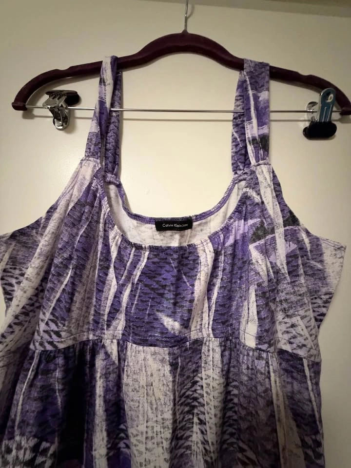Calvin Klein Jeans Purple Patterned Maxi Dress - photo 3
