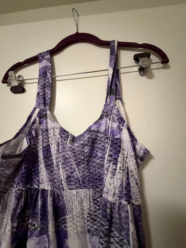 Calvin Klein Jeans Purple Patterned Maxi Dress - photo 4