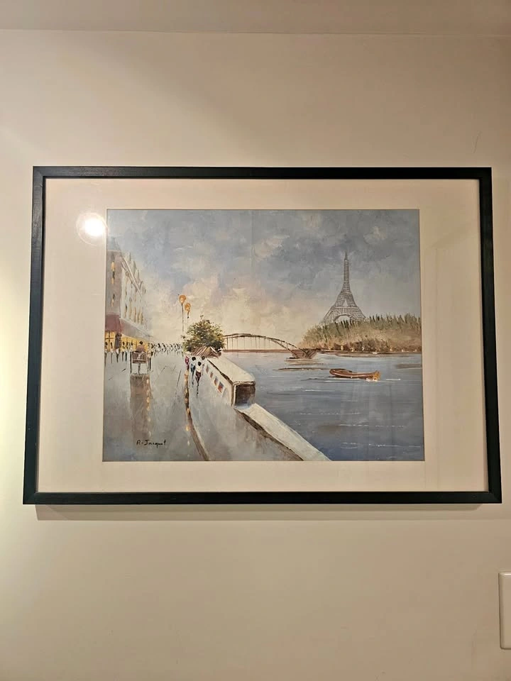 Paris scene framed picture