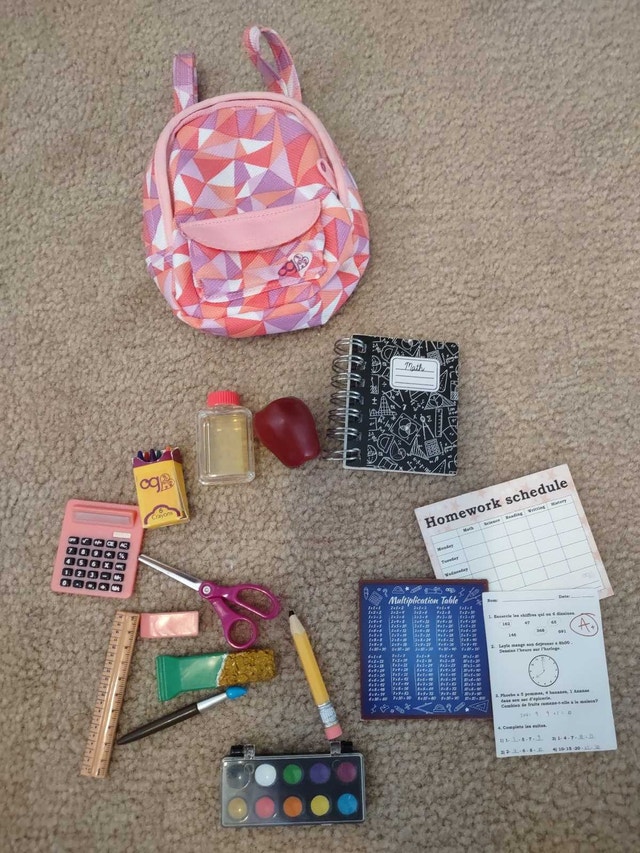 Our Generation School Backpack Set