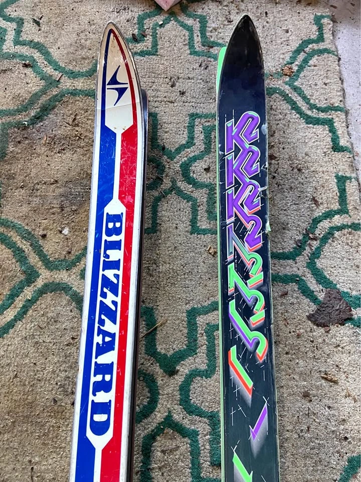 Blizzard and K2 Skis with Poles