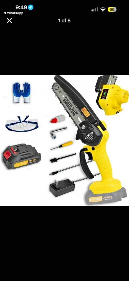 21V Cordless 6-inch Mini Chainsaw