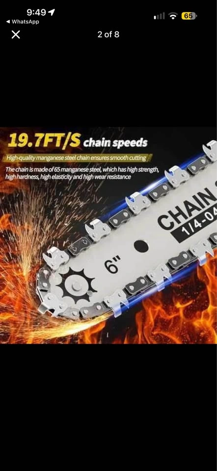 21V Cordless 6-inch Mini Chainsaw - photo 2