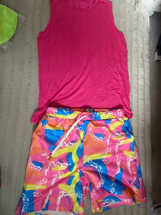 Mens 80s Workout Adult Costume Size large - photo 5