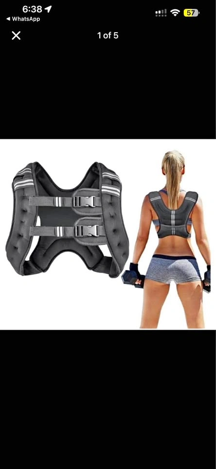 New Prodigen Weighted Vest with Iron Pellet Filler