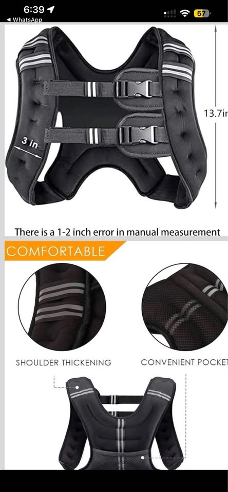 New Prodigen Weighted Vest with Iron Pellet Filler - photo 4