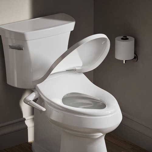 Kohler PureWash M250 Elongated Manual Bidet Toilet Seat White
