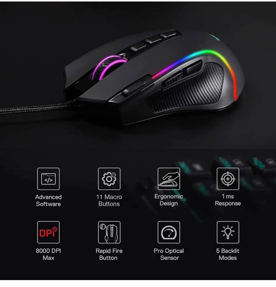 New Redragon Predator Wired Gaming Mouse - photo 3
