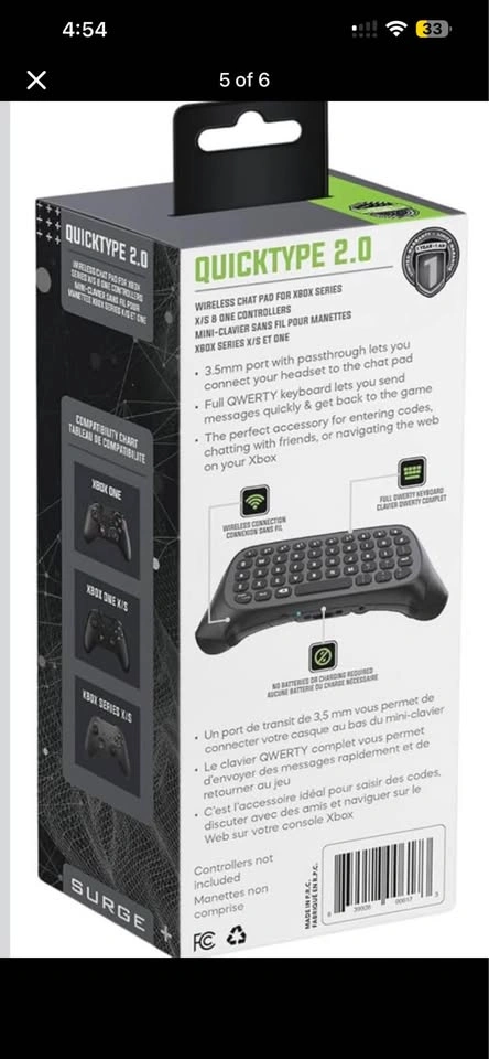 New wireless chat pad for Xbox Series X|S and Xbox One - photo 4