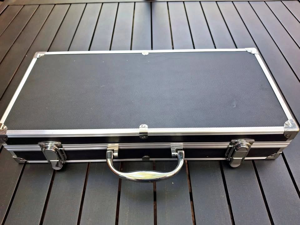 Stainless Steel BBQ Tool Set in Aluminum Case - photo 2