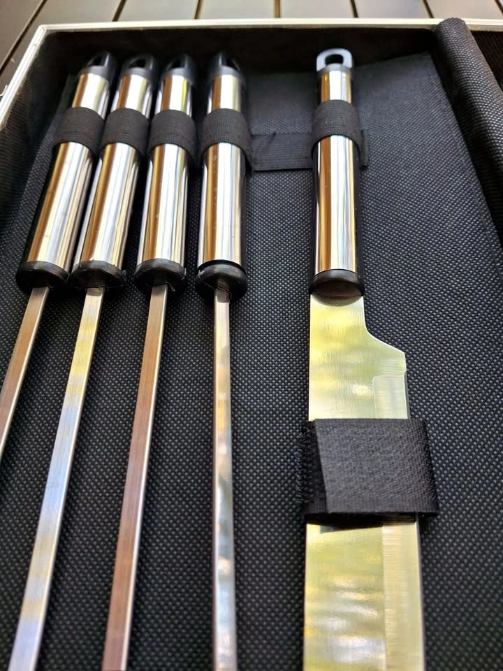 Stainless Steel BBQ Tool Set in Aluminum Case - photo 4