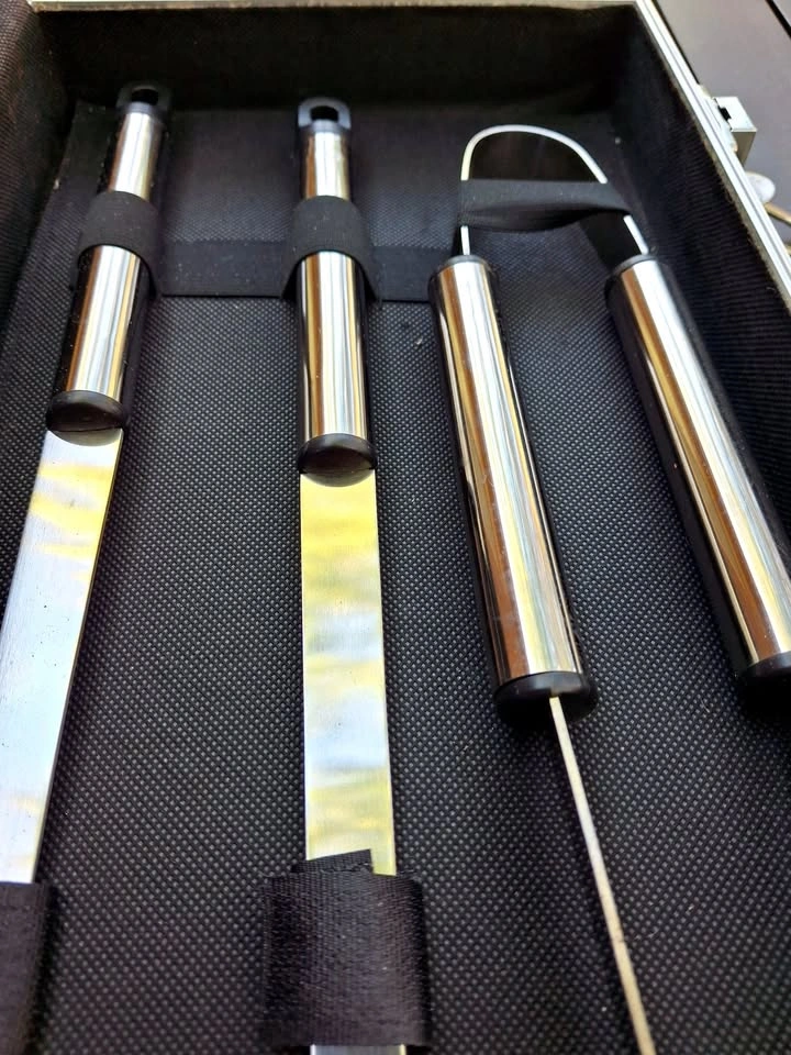 Stainless Steel BBQ Tool Set in Aluminum Case - photo 5
