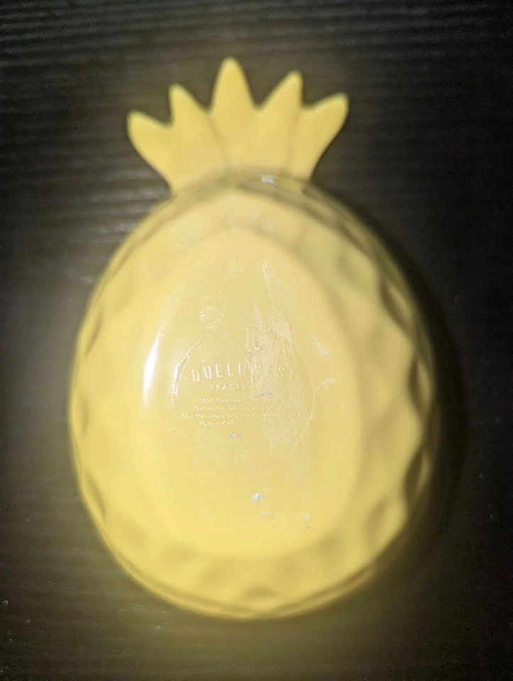 Pineapple Serving Dish – Yellow Melamine - photo 2