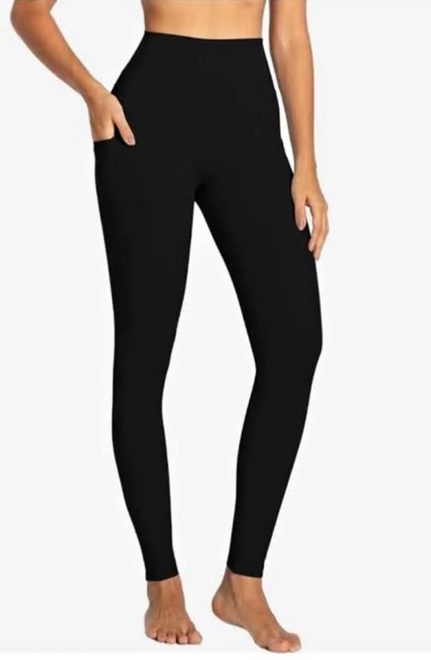 NEW Sunzel Small High-Waisted Black Leggings with Pockets